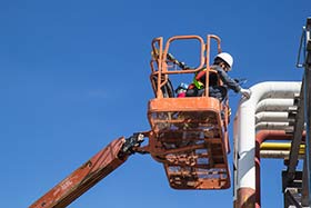 Adhesives systems for industrial aerial lifts