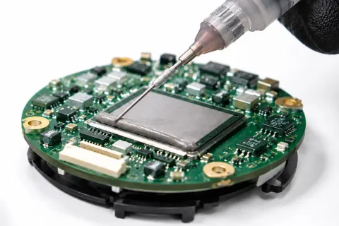 Nickel filled, electrically conductive epoxy adhesive