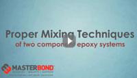 Video on how to mix two part epoxy systems